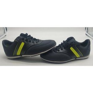 Hugo Boss Saturn Lowp Striped Trainer in Green Size 10 (43 EU) - New Without Box